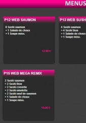 Menu Sushi Web - Les menus sushi