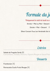 Menu O p'ti bougnat - Formule du jour