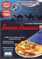 Menu Service Couscous - Carte et menu Service Couscous Saint Maur des Fosses