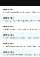 Menu Sushi Kyoto - Les menus midi