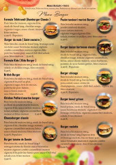 Menu Burger Parisien - Les menus burgers