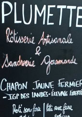 Menu Plumette - Extrait de la carte