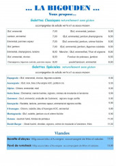 Menu La Bigouden - Galettes