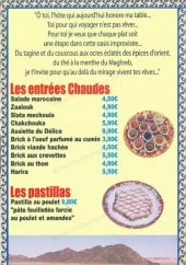 Menu Les délices du maroc - Les entrées chaudes et pastillas