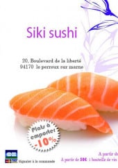 Menu Siki Sushi - Carte et menu Siki Sushi Le Perreux sur Marne 