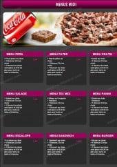 Menu Volcano Pizza - Les menus midi