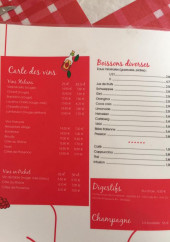 Menu Au Bouquet - Les boissons