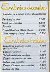 Menu Chez Léon - Les entrées