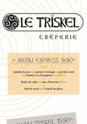 Menu Le triskel - Les menus