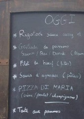 Menu Prego - L' ardoise 