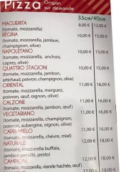 Menu Dicalabria - les pizzas