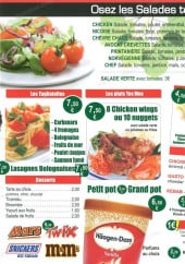 Menu Speedza - Les salades, desserts, boissons,...