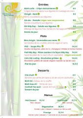 Menu Mây Bay - Les entrées, plats, desserts et menus