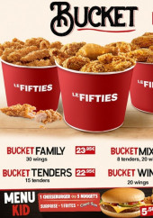 Menu Le Fifties - Les buckets, menu kid, ....