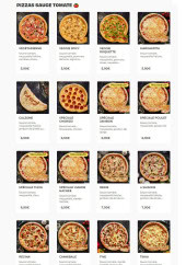Menu Five Pizza Original - Les pizzas sauce tomate
