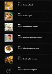 Menu Le Saigonnais - Les entrées suite