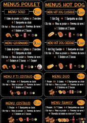 Menu O' Point Poulet - Les menus