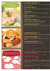 Menu Alambra - Les entrées et salades