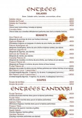 Menu Rajpoot - Entrées