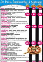 Menu Sunset Pizza - Les pizzas, les desserts, les boissons...