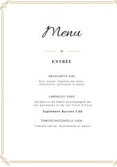 Menu O'mak Ristorante - Les entrées