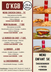 Menu O'kgb - Les menus