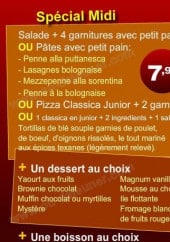 Menu Pizza Service - les menus