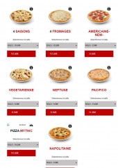 Menu Subito pizza - Les pizzas base tomate suite