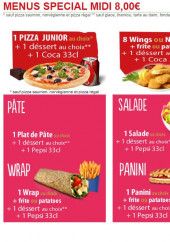 Menu Freepizza - Menus spéciales