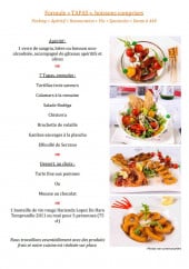 Menu Bodega Féria - La formule tapas