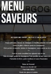 Menu La Bourgogne - Le menu saveurs