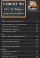 Menu Dans les Etoiles - Entrées, plats, desserts et formules 