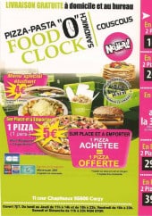 Menu Food O'Clok - carte et menu food o clock cergy