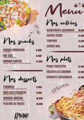 Menu Havana - Les entrées, snacks et plats,...