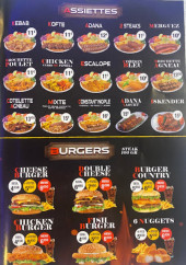 Menu Le Constantinople - Les assiettes et burgers, ...