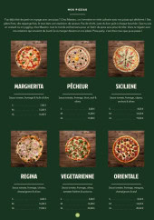 Menu Le Maestro - Les pizzas