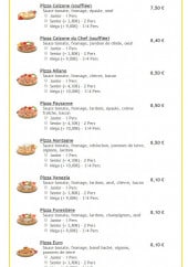 Menu Dino Pizza - Les pizzas 2