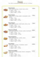 Menu Dino Pizza - Les pizzas 1