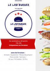 Menu Le Lab Burger - Carte et menu Le Lab Burger Ermont