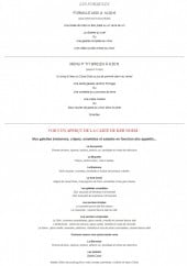 Menu Ker Noem - Formules, galettes, crêpes,...