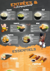 Menu DBZ Sushi - Entrées et assiettes