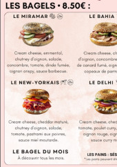 Menu Bagels N Donuts - Les bagels