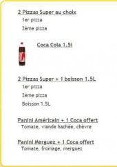 Menu Rapido Pizza - Les formules