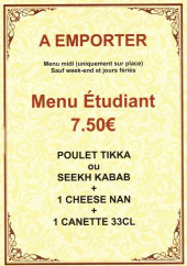 Menu Bela Bar - A emporter et menus étudiants