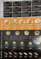 Menu Sushi Wan - Les signatures, brochettes, ...