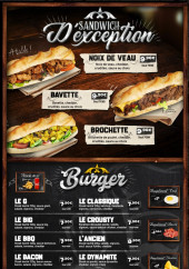 Menu Chez l’ancien - Les sandwichs et burgers