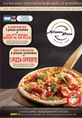 Menu Alliance Pizza - Carte et menu Alliance Pizza Beaumont sur Oise