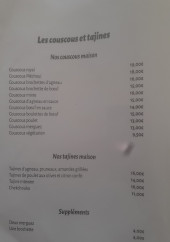 Menu Zeralda - Couscous et tajines