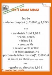 Menu La Cigogne du Vexin - Entrées, sandwiches, paninis,...