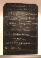 Menu Chez Marius - Exemple de menu
